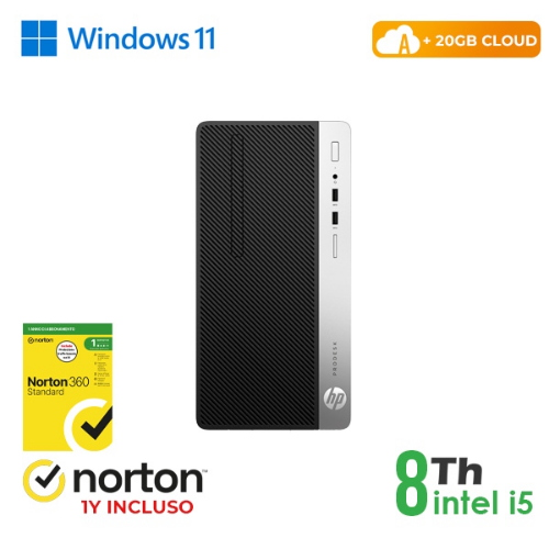 RINOVO PC HP REFURBISHED 600-800 G4 Tower i5-8X00 DDR4 8GB SSD 256GB W11P CLOUD20GB Grade A 1Y Warr