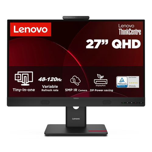 LENOVO MONITOR 27 LED IPS QHD 4MS 350 CDM, PIVOT, DP/HDMI, MULTIMEDIALE, Tiny-in-One