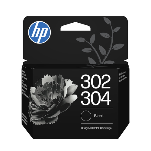 HP CART INK 302-304 X DSKJET 11XX 21XX 36XX ENVY 445XX OFFICEJET 38XX,46XX NERO