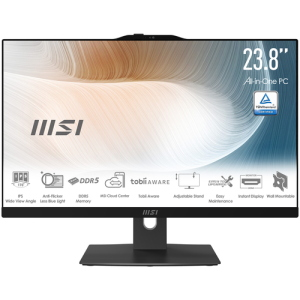 MSI PC AIO 23,8" BLACK Intel Core 3 100U 8GB 256GB SSD WIN 11 PRO
