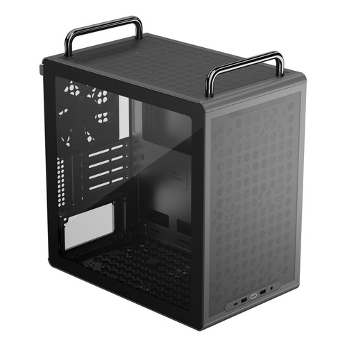 COOLER MASTER CASE QUBE 340 BLACK MB MATX/mITX 1 VENTOLE 140MM PREINSTAL DESIGN MODULARE USB-C 3.2