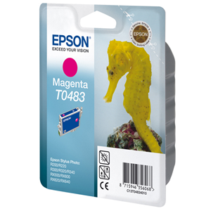 Epson Cartuccia inchiostro magenta, in confezione blister RS. Compatibilità: STYLUS PHOTO R200, STYLUS PHOTO R220, STYLUS PHOTO R300, STYLUS PHOTO R320, STYLUS PHOTO R340, STYLUS PHOTO RX500, STYLUS PHOTO RX600, STYLUS PHOTO RX620, STYLUS PHOTO RX640