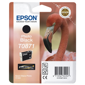 EPSON SUPPLIES Cartuccia inchiostro a pigmenti nero-foto EPSON UltraChrome Hi-Gloss2 in confezione blister RS. Compatibile: STYLUS PHOTO R1900