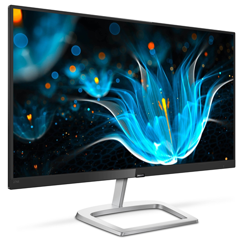 Philips E-line 276E9QSB - Monitor a LED - 27" - 1920 x 1080 Full HD (1080p) @ 60 Hz - IPS - 250 cd/m² - 1000:1 - 5 ms - DVI-D, VGA - nero/argento