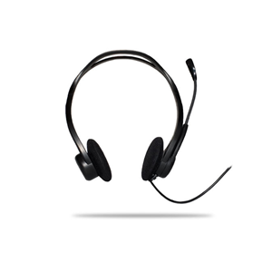 Logitech Cuffia OEM PC Headset 960 USB Colore Nero - Connessione USB - Stereo con Microfono - Controllo Volume - Funzione Mute Microfono - Microfono con Eliminazione del Rumore - Fascia per la testa estendibile 38 mm su ciascun lato - Braccio Microfo