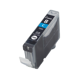 Canon CLI-8C - 13 ml - ciano - originale - serbatoio inchiostro - per PIXMA iP3500, iP4500, iP5300, MP510, MP520, MP610, MP960, MP970, MX700, MX850, Pro9000