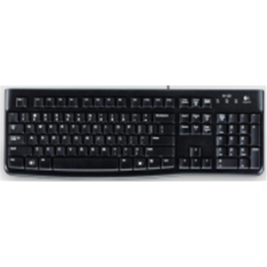 Logitech Tastiera Keyboard K120 Colore Nero - Connessione USB - Digitazione comoda e silenziosa - Profilo ultrasottile - Barra spaziatrice curva - per Windows/Linux