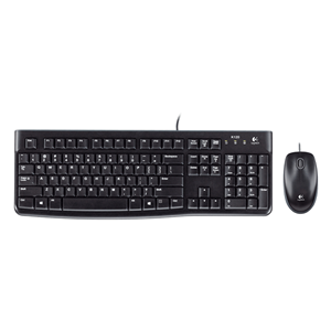 LOGITECH TASTIERA MK120 LOG + MOUSE NERA USB RETAIL