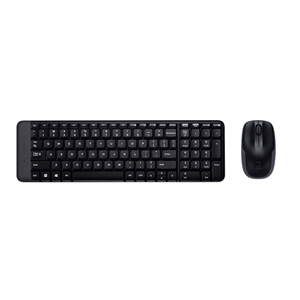 Logitech Wireless Combo MK220 - Set mouse e tastiera - senza fili - 2.4 GHz - italiana - grigio scuro