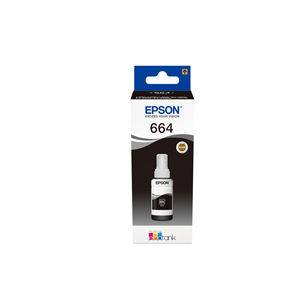 Epson T6641 - 70 ml - nero - originale - ricarica inchiostro - per EcoTank ET-14000, ET-16500, ET-2500, ET-2550, ET-2600, ET-2650, ET-3600, ET-4500, ET-4550