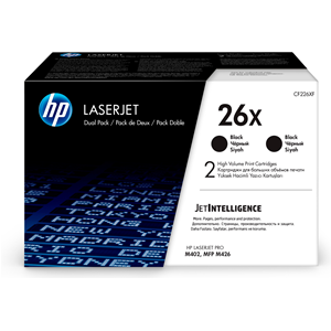 HP TONER NERO CONF.2 PEZZI 26X ALTA CAPACITA, 26X