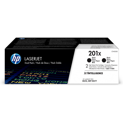 HEWLETT PACKARD CF400XD HP 201X 2-PACK TONER NERO