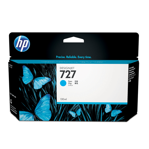 HP B3P19A CART. INK CIANO     130Ml./N.727
